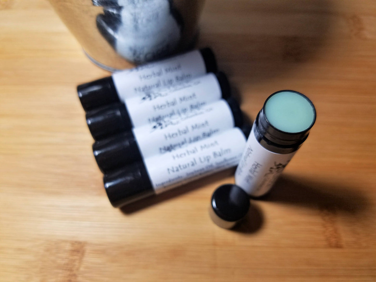 Ivy Creek Herbal Mint Natural Lip Balm - Holistic Lip Care - Chapstick - All Natural Ingredients