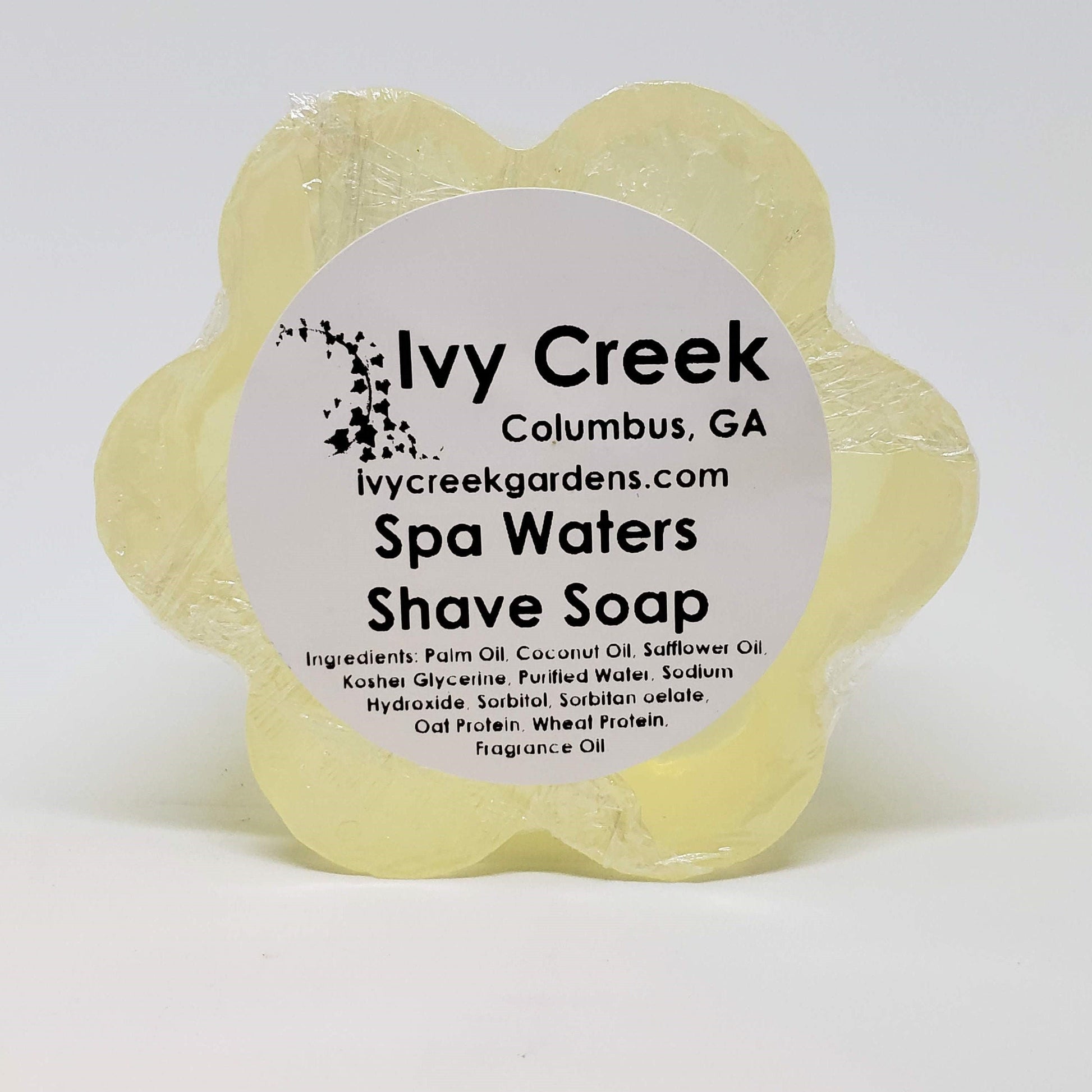 Ivy Creek Spa Waters Shave Soap | Glycerin Shave Soap | Perfect Shave | Natural Prevents Razor Burn | Gifts for Her | Gifts for Him | 3.5 oz
