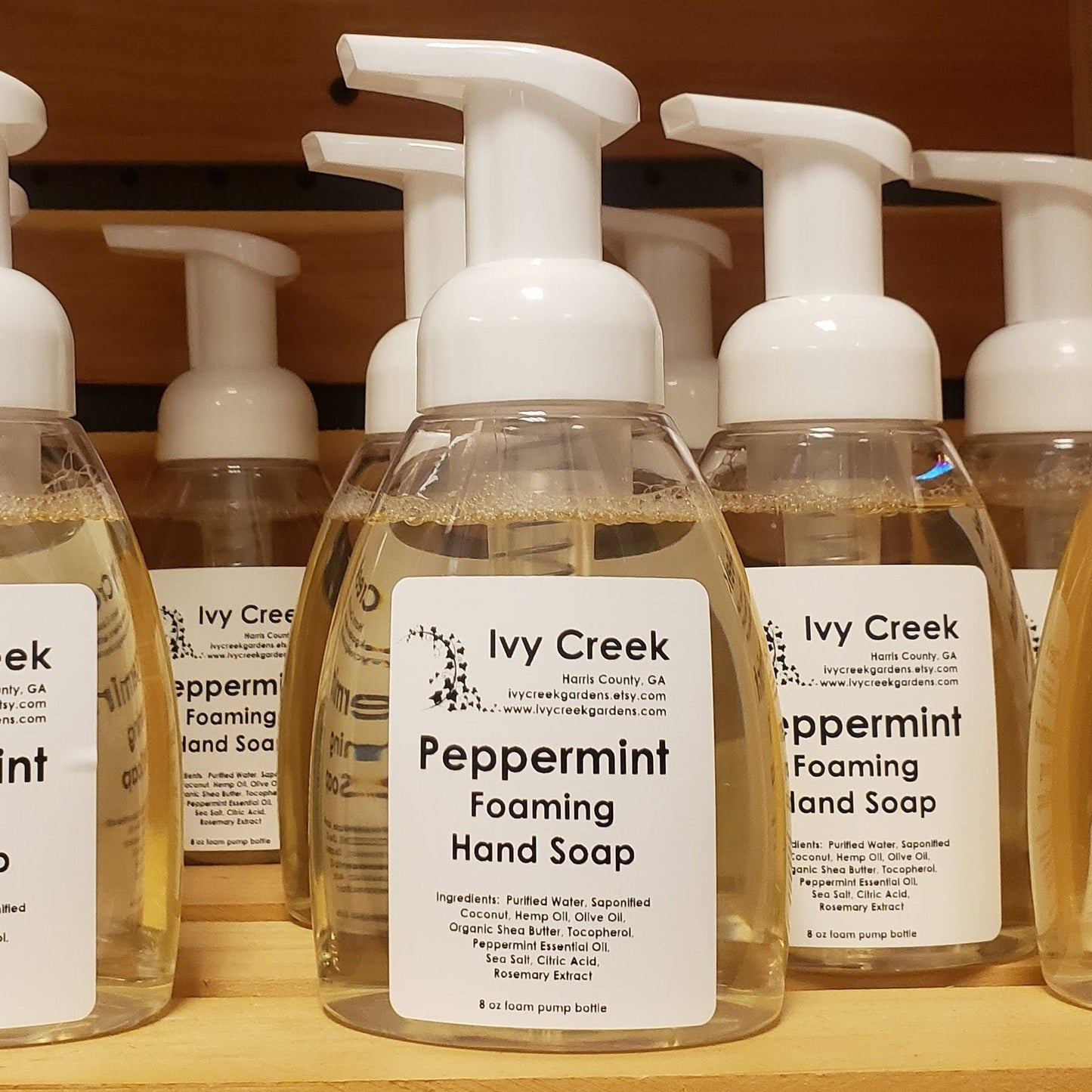 Ivy Creek Peppermint Foaming Hand Soap Refill Concentrate | Natural, Moisturizing Hand Soap | Refreshing Peppermint Scent - 20 oz refill