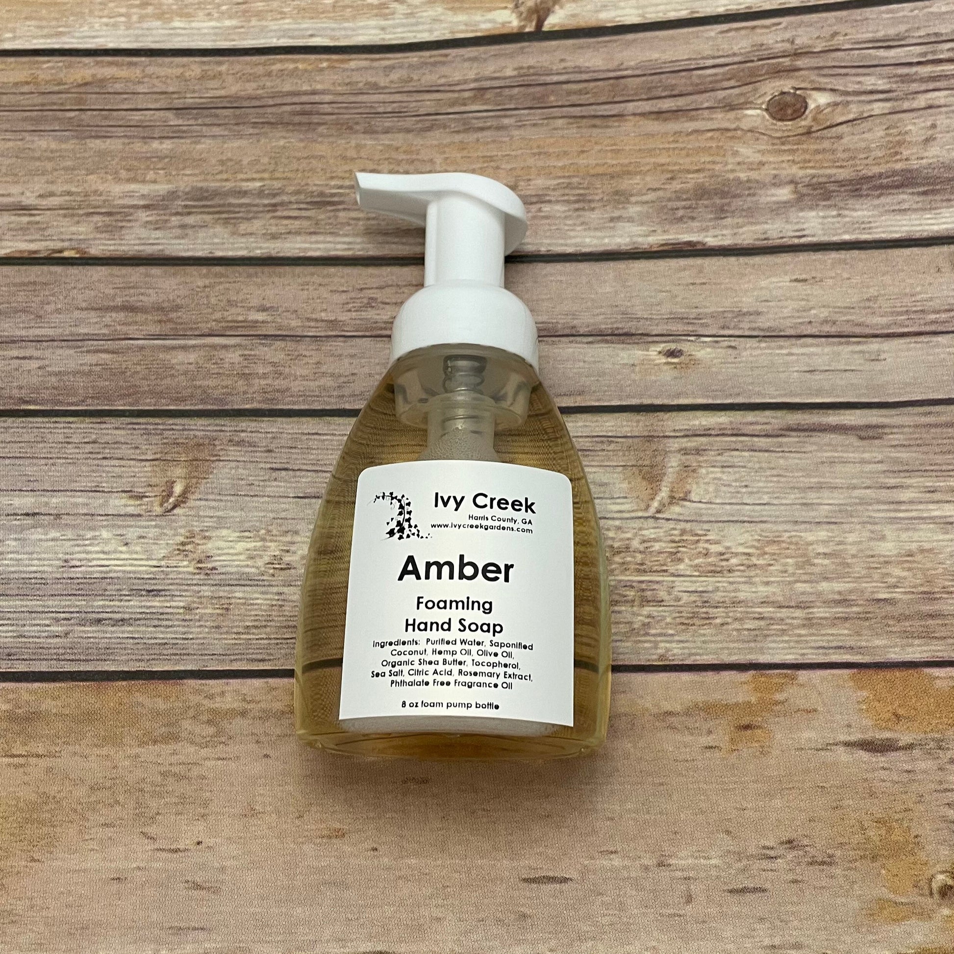 Ivy Creek Amber Foaming Hand Soap - Natural Hand Soap - 8 oz