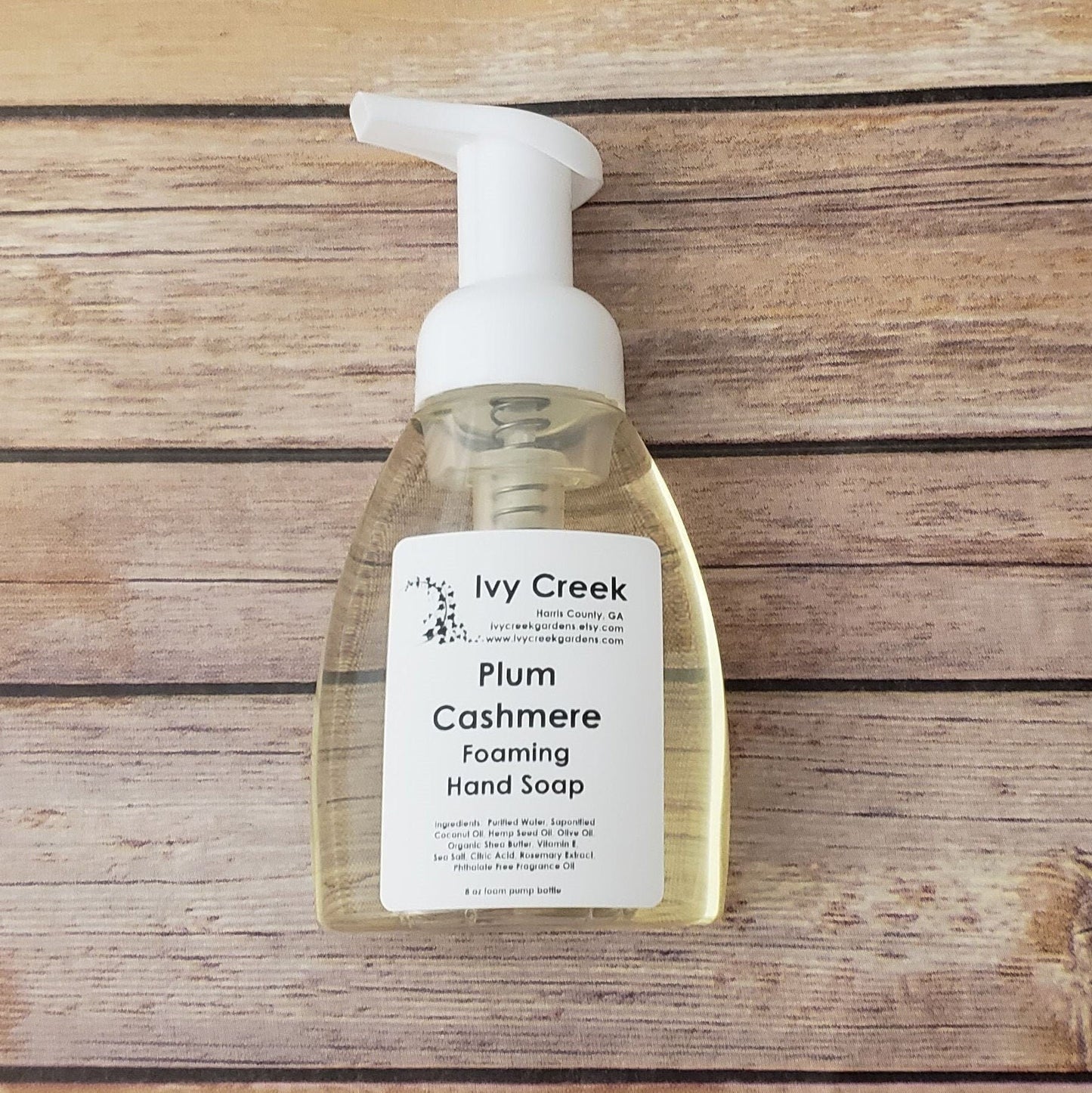 Ivy Creek Plum Cashmere Foaming Hand Soap | Foaming Hand Soap | Natural Hand Soap | 8 oz