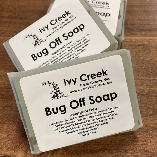 Ivy Creek Bug Off Soap | 100% Natural Bug Repellent Soap | Camping Soap | Citronella, Lemongrass, Cedarwood | Kid and Pet Safe | 3.5 oz