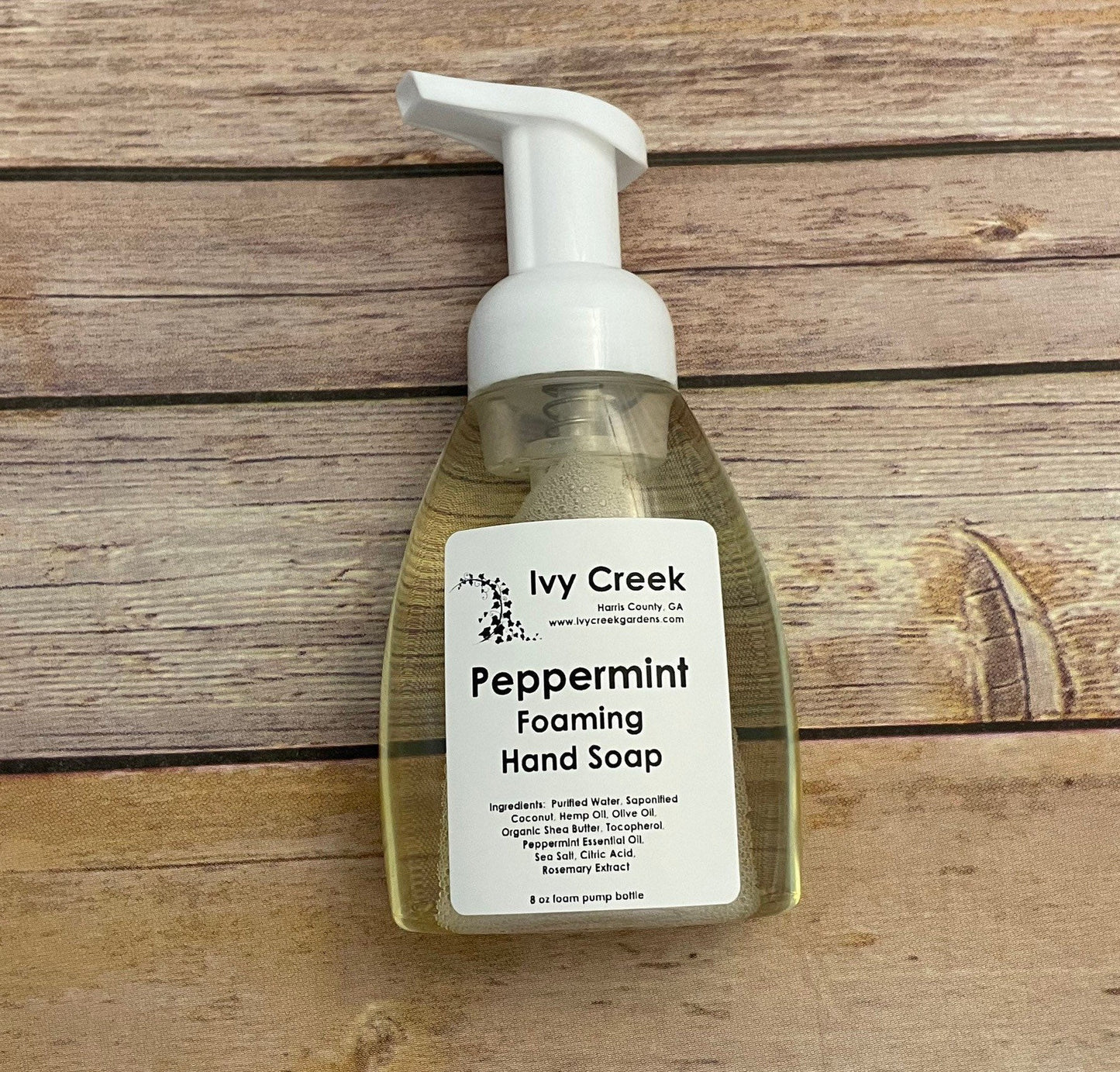 Ivy Creek Peppermint Foaming Hand Soap | Natural Hand Soap | Moisturizing Hand Soap | Refreshing Peppermint Scent - 8 oz