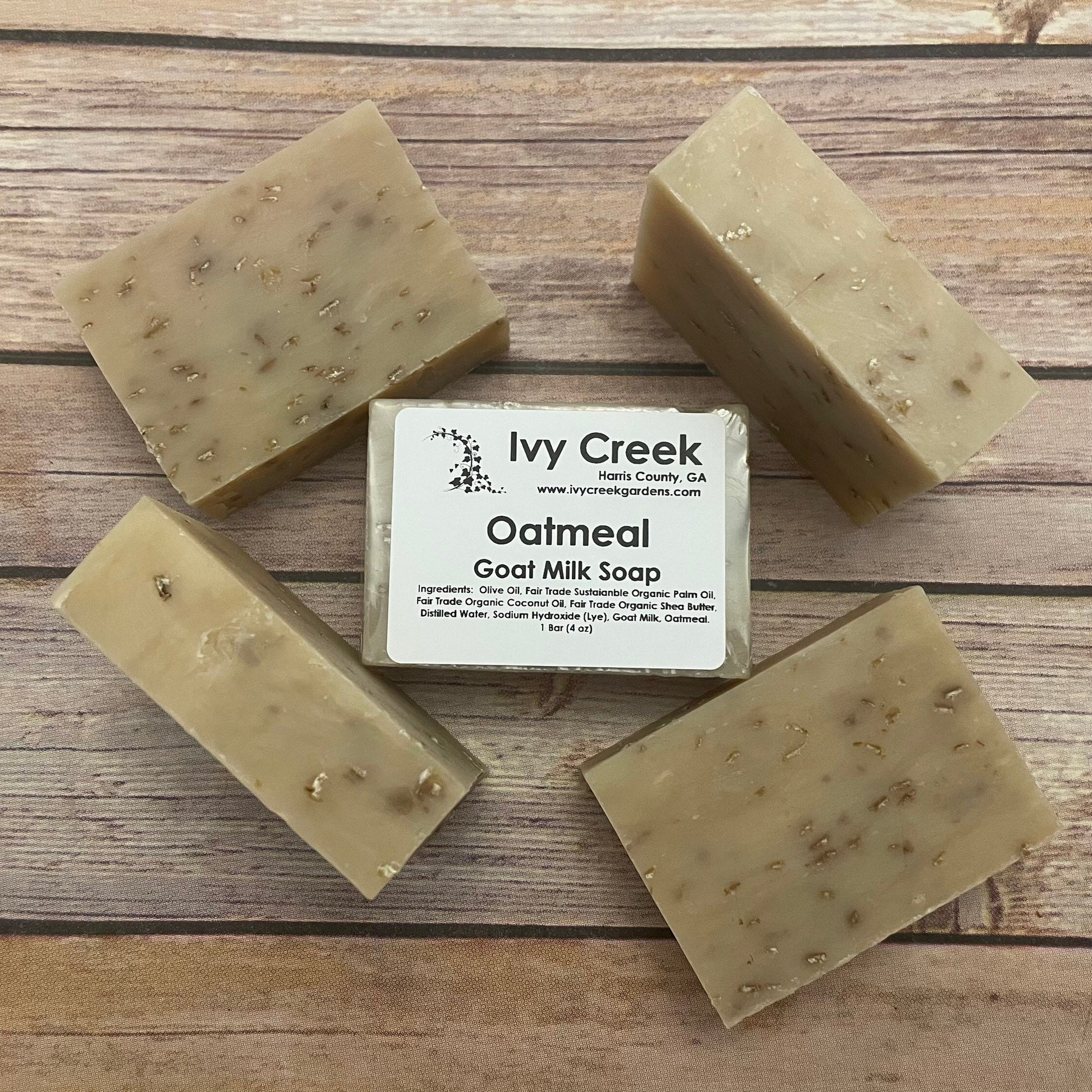 Ivy Creek Oatmeal Goat Milk Soap | Gentle and Unscented Natural Soap | Nourishing Soap Bar - 4 oz