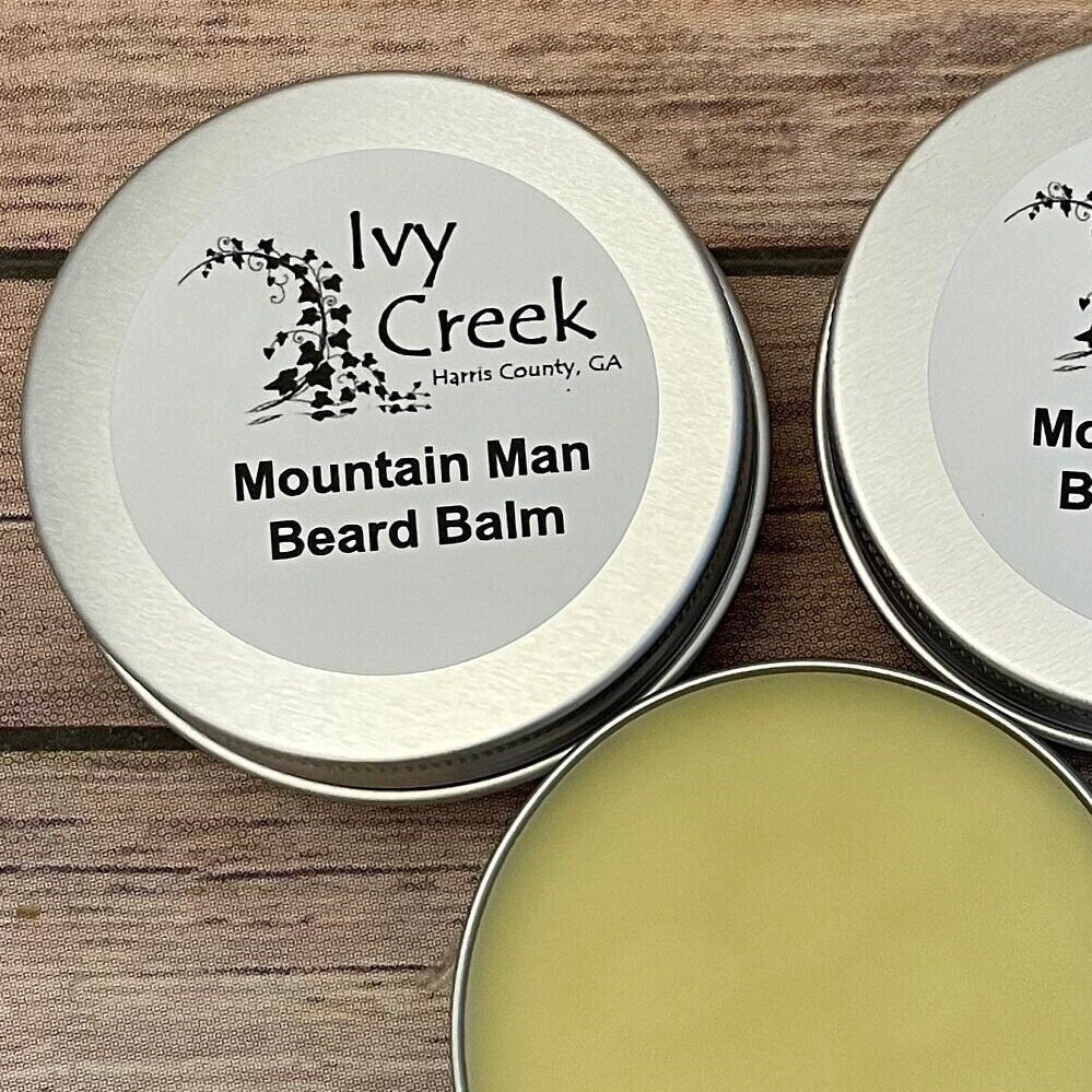 Ivy Creek Mountain Man Beard Balm | Natural Conditioning for Your Manly Whiskers | 2 oz | Ready to Ship