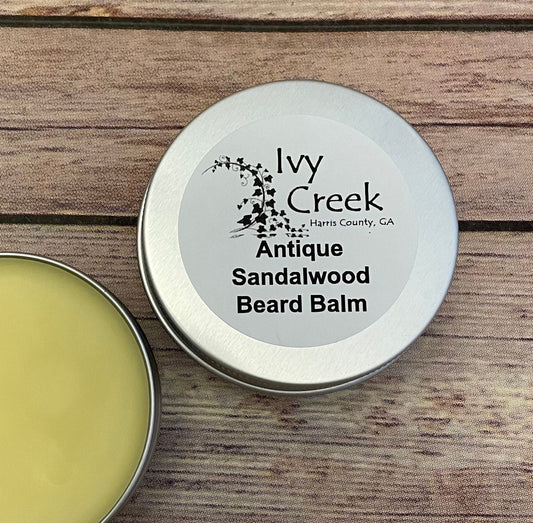 Ivy Creek Antique Sandalwood Beard Balm | Natural Conditioning for Your Manly Whiskers | 2 oz | Ready to Ship